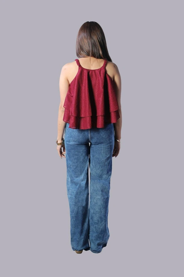 Casual Sleeveless Printed Women Green Top