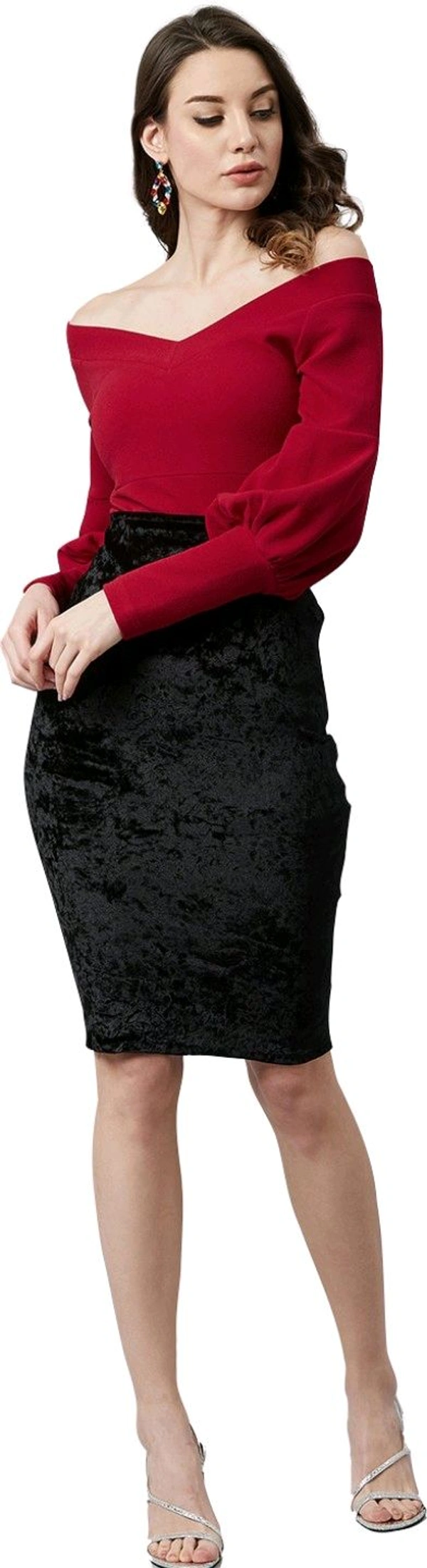 Casual Regular Sleeves SolidWomen Multicolor Top - Maroon, XXL