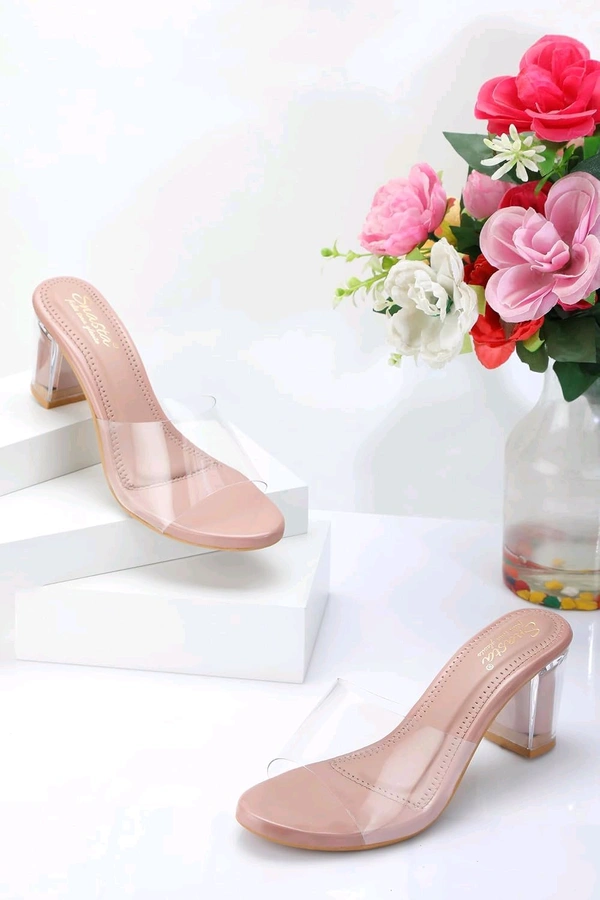 transparent heels for women - Clam Shell, 5
