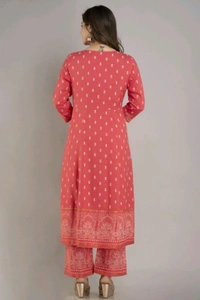 Women Viscose Rayon Kurta. Pant Dupatta Set - Mandy, 3XL