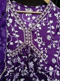 Women's Rayon Alia Cut Kurta Pant Dupatta Set - Eminence, 2XL