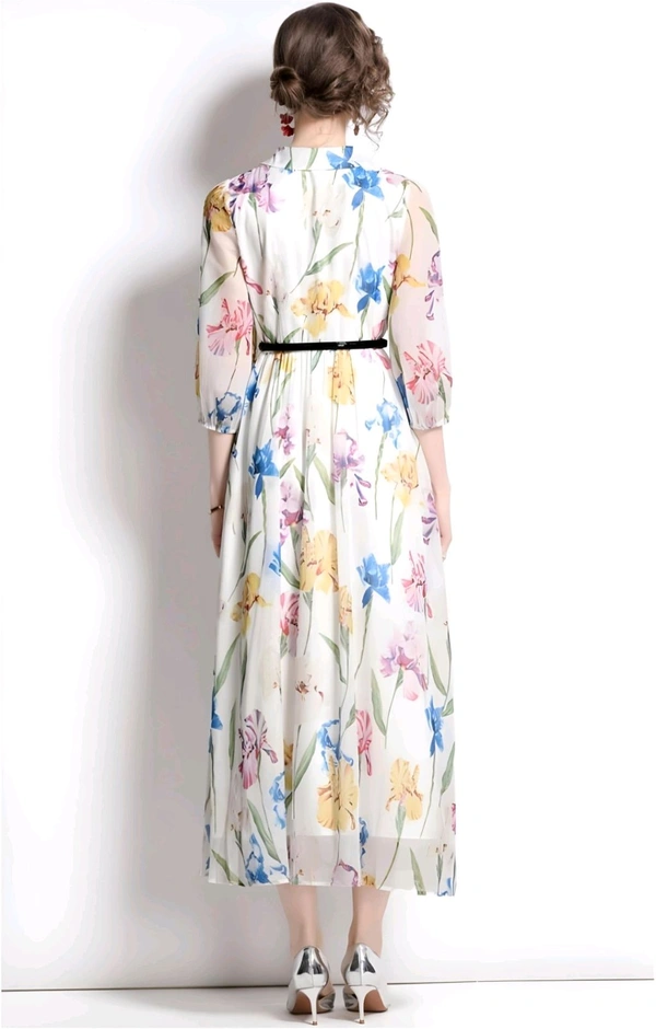 Russian Women A-line Multicolor Dress - Westar, XL