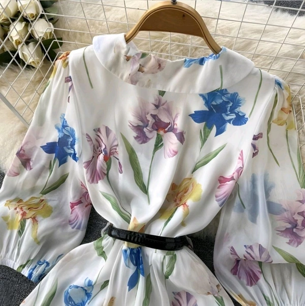 Russian Women A-line Multicolor Dress - Westar, XL