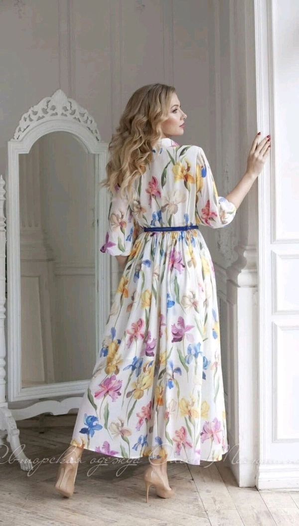 Russian Women A-line Multicolor Dress - Westar, XXl