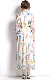 Russian Women A-line Multicolor Dress - Westar, XXl