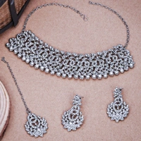 Alloy Gold-plated White Jewel Set (Pack of 1) - White