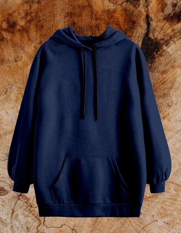 Men Full Sleeve Solid Hooded Sweatshirt - Jaguar, 2XL