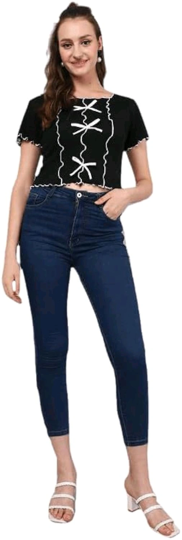 Casual Regular Sleeves Self Design Women Pink Top - Black, M