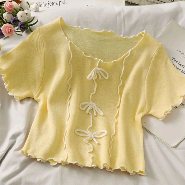 Casual Regular Sleeves Self Design Women Pink Top - Straw, S