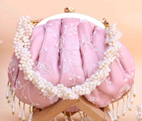 Women's Embroidered Printed Clutch (Multicolor) - Wewak, One Size