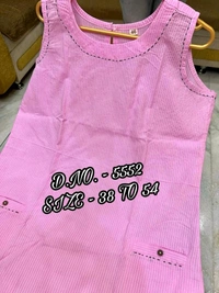 Mehendi Halter Neck Kurta & Cotton Culottes - pink, M