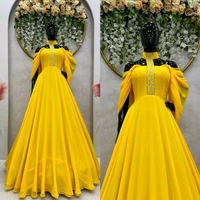 Looking for this same colour beautiful Designer Padded Gown - Corn, XS