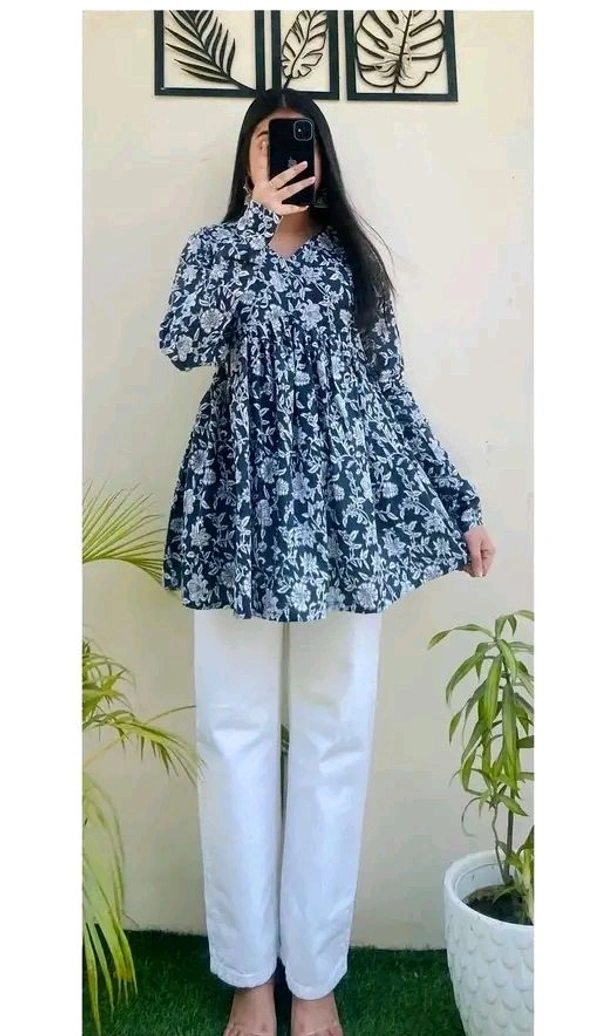 Women printed top - Elephant, 2XL