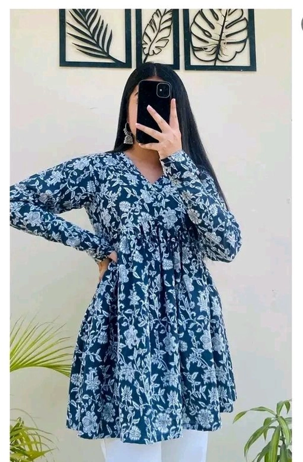 Women printed top - Elephant, 3XL