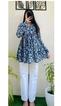 Women printed top - Elephant, 3XL