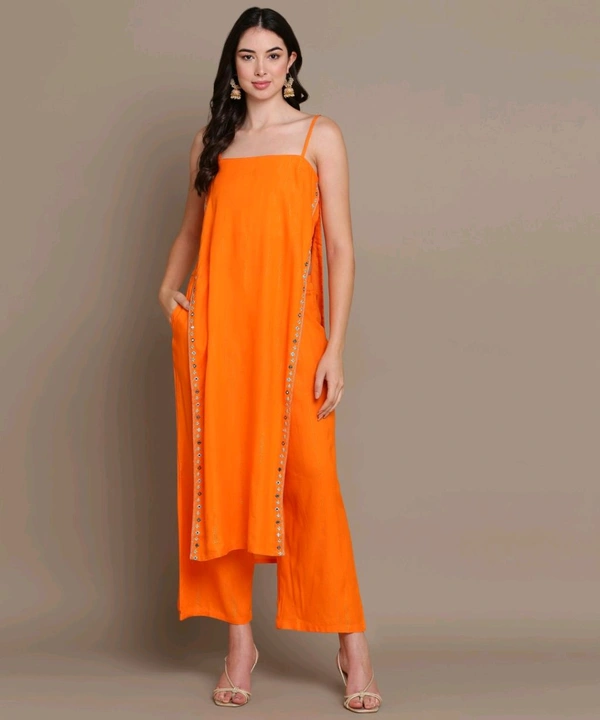 Women Viscose Rayon Kurta Palazzo Set - Ecstasy, XS