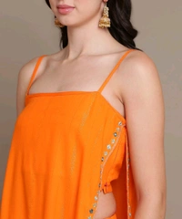 Women Viscose Rayon Kurta Palazzo Set - Ecstasy, XS