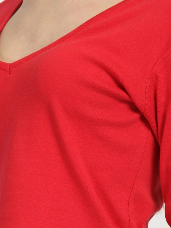 Casual Wear Full Sleeve Regular Fit Top for Women, Top for Girls Free Size (Bust 28-32,Length-18, Brown) - Red, M