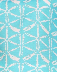 Turquoise Printed Poly Rayon Short Kurti For Women And Girls - Spray, L