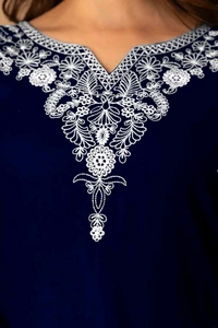 Women Rayon Regular Top - Black Russian, L