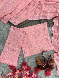 Light Baby Pink Fancy Designer Sarees - Cosmos, Free Size