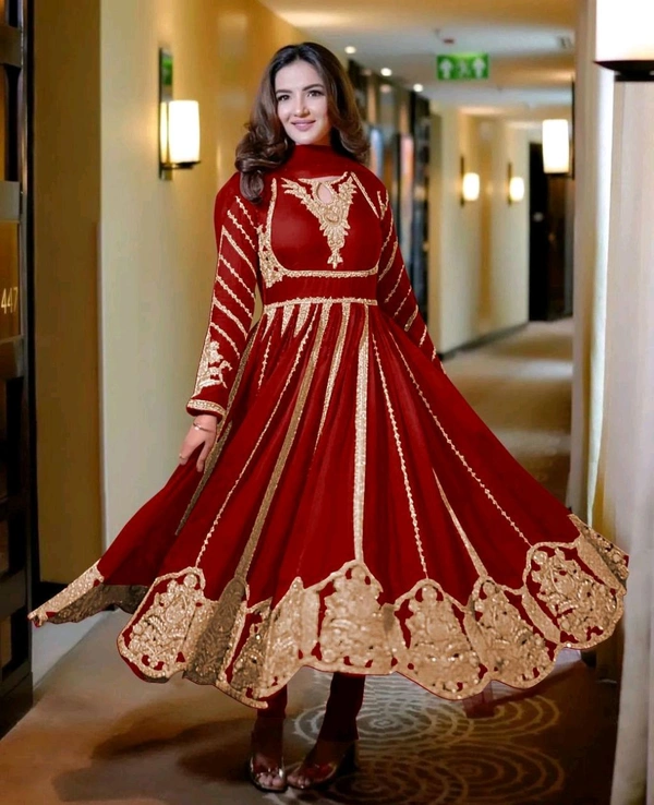 fashionable anarkali dress ladies party wear fashionable dresses#