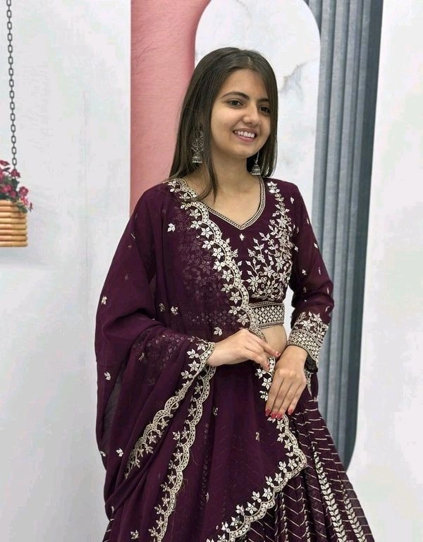 Heavy Fox Georgette* - XL, Wine Berry