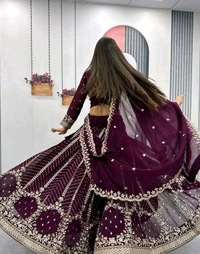 Heavy Fox Georgette* - XL, Wine Berry