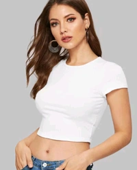 Casual Regular Sleeves Self Design Women Black Top - White, XL