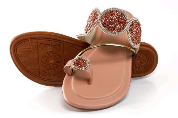 Bootify Women Flats Sandal (Grey, 7) - Burning Sand, 4