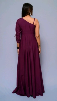 Women Fit and Flare Maroon Dress
- Wine, L