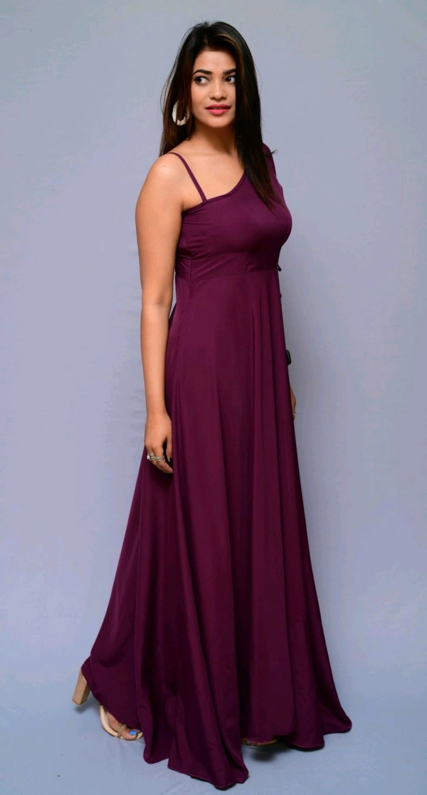 Women Fit and Flare Maroon Dress
- Wine, L