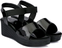 Women Wedges Sandal (Black, 6)
- Black, 8
