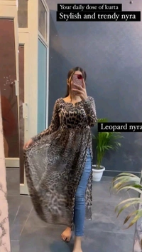 Women Printed Georgette A-line Kurta (Multicolor)
- Sandal, XXS