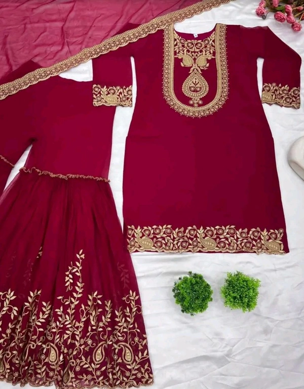 Amazing Yellow Color Faux Georgette With Embroidery Sequence Thread Work Salwar Suit
- Siren, XXL