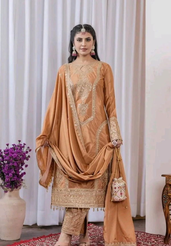 Heavy Chinon Silk kurti Eith Embroidered salwar And Dupatta Set
- Cape Palliser, L