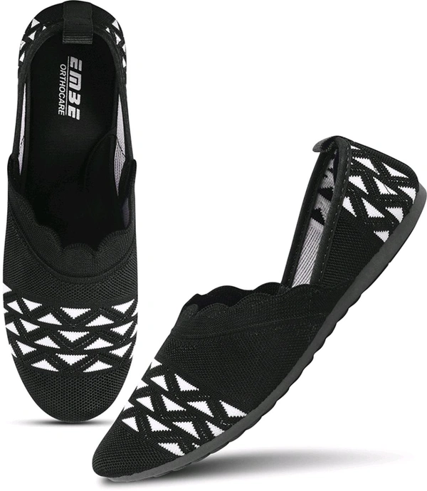 EMBE-18 Bellies For Women (Maroon, 8) - Black, IND-7