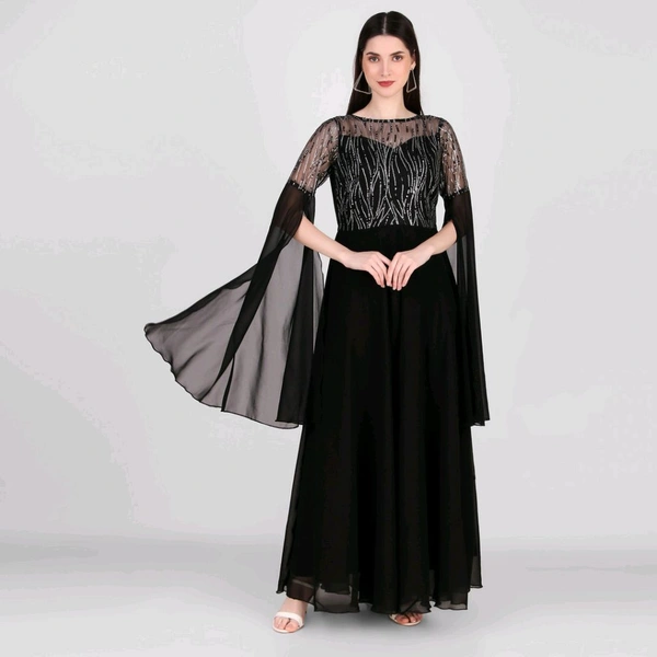 Women Maxi Black Full Length - Black, L