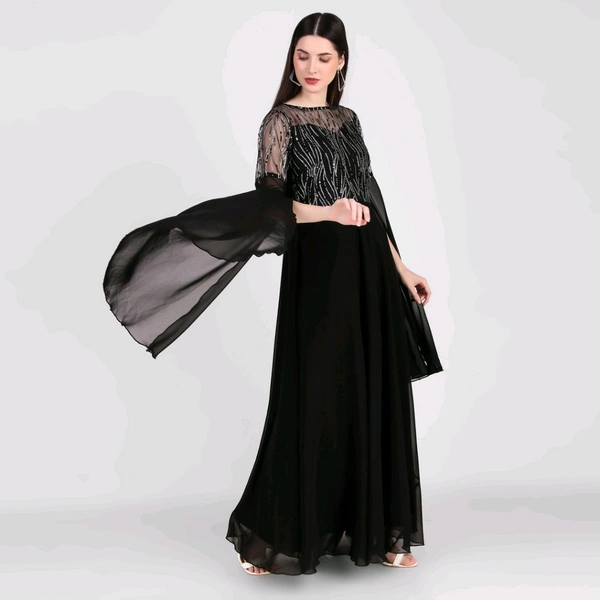 Women Maxi Black Full Length - Black, XL