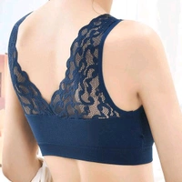 Women's Padded, Non-Wired, Full Coverage Lace Bra - Blue Zodiac, 30B
