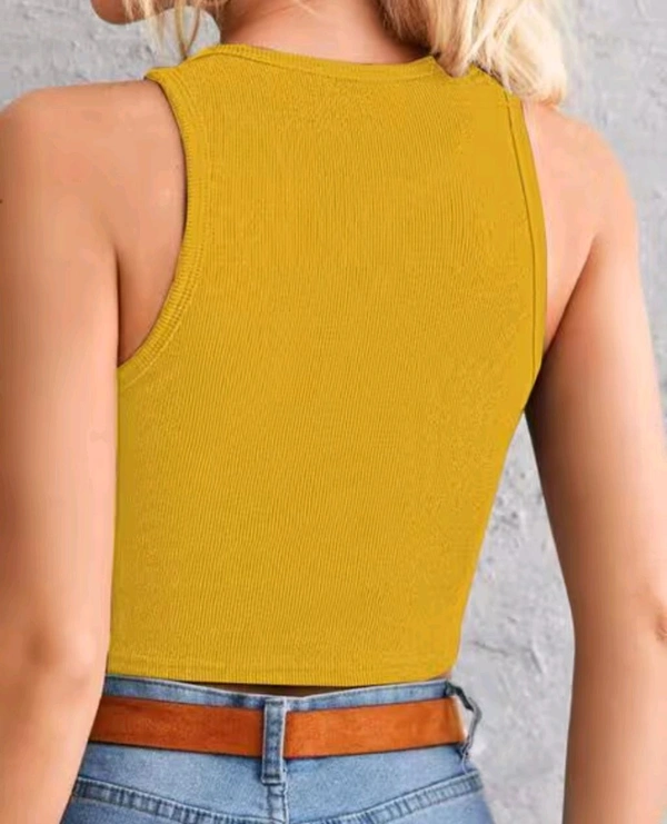 Women's Solid Regular Fit Western Top
- Gold, L