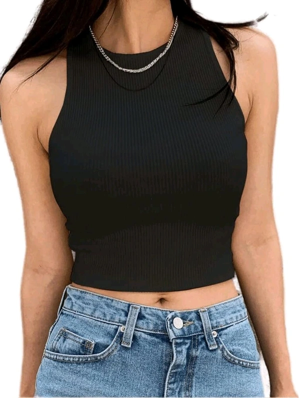 Women's Solid Regular Fit Western Top
- Black, M