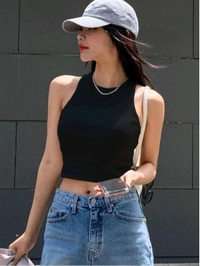 Women's Solid Regular Fit Western Top
- Black, XS