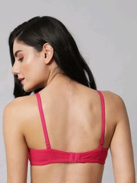 SDROSE Women's Cotton Lightly Padded Full Coverage Non-Wired T-Shirt White Color Bra Pack of 1
- Bright Maroon, 30B