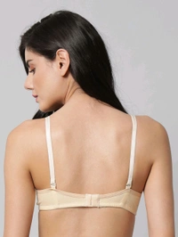 SDROSE Women's Cotton Lightly Padded Full Coverage Non-Wired T-Shirt White Color Bra Pack of 1
- white Rock, 38A