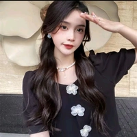 Casual Puff Sleeves Solid Women Beige Top - Black, S