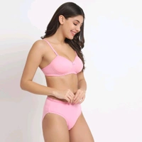 Women' s Premium Lightly Padded Bra Panty Set Pack of 3
- Prelude, 32B