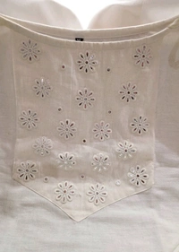 Sleeveless Cotton Flex Kurta Pant Set – Elegant Summer Style
- White, L