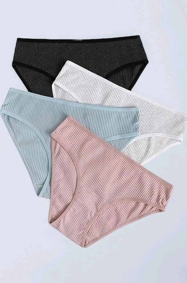 Women Soft Cotton Hipster Ladies Plain Bright Panty/Innerwear Inner Elastic Underwear Combo Pack 2, 4 (Colour May Very)
- XL