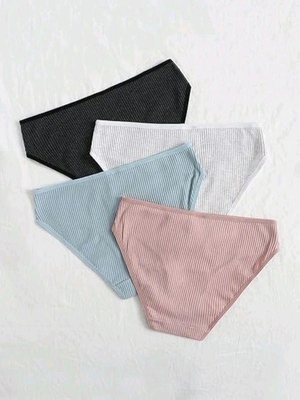 Women Soft Cotton Hipster Ladies Plain Bright Panty/Innerwear Inner Elastic Underwear Combo Pack 2, 4 (Colour May Very)
- XL